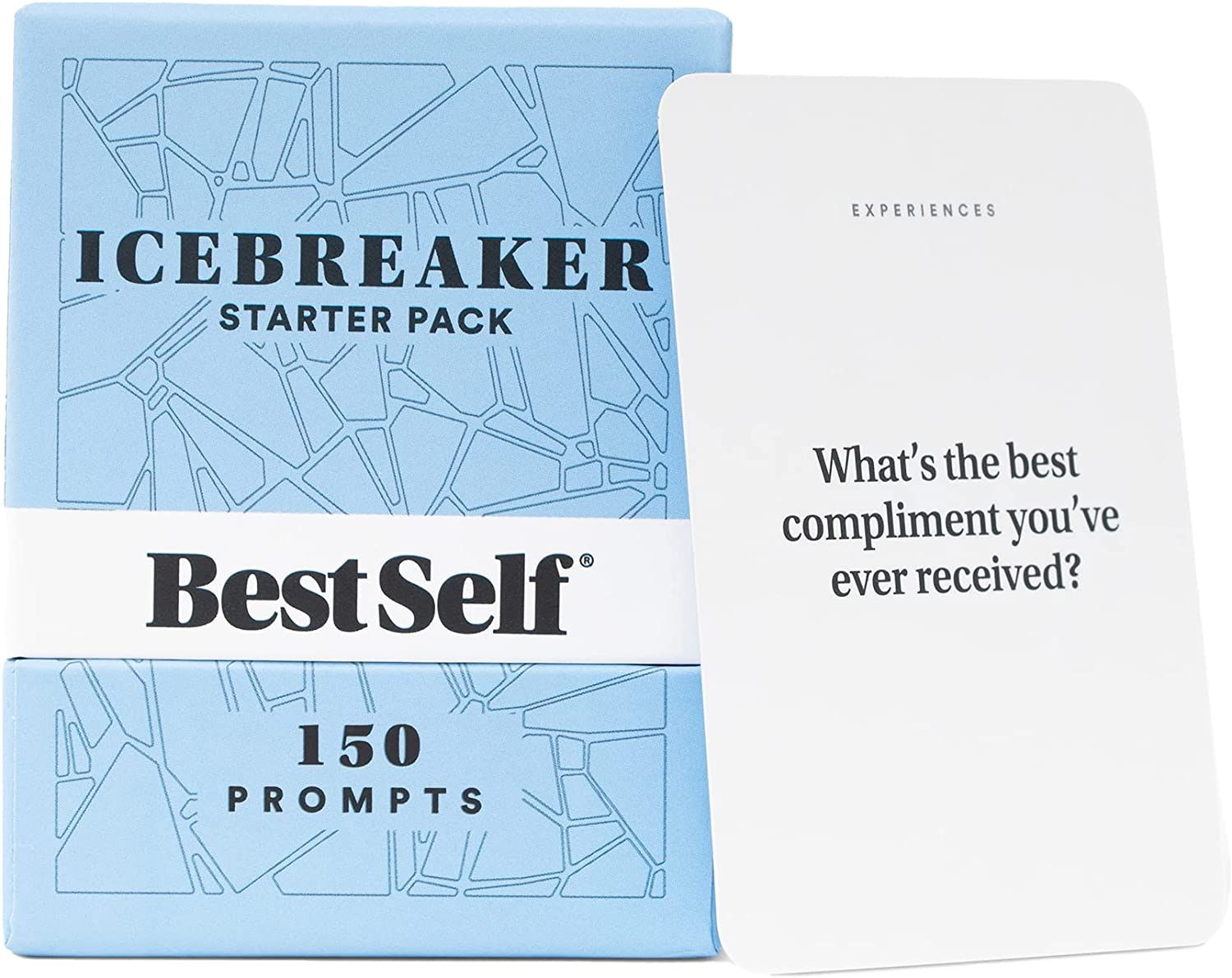 Conversation Starter Icebreaker Deck by BestSelf ― Powerful Conversation Cards Tool to Establish and Strengthen Relationships by Cultivating Open Engaging and Meaningful Interactions ― 150 Prompts