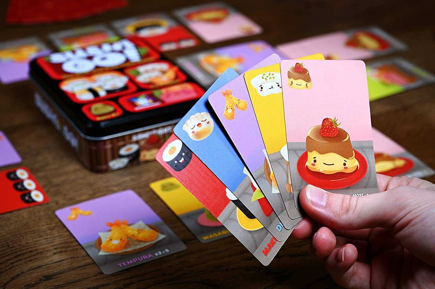 Sushi Go Party! - The Deluxe Pick & Pass Card Game by Gamewright, Multicolored