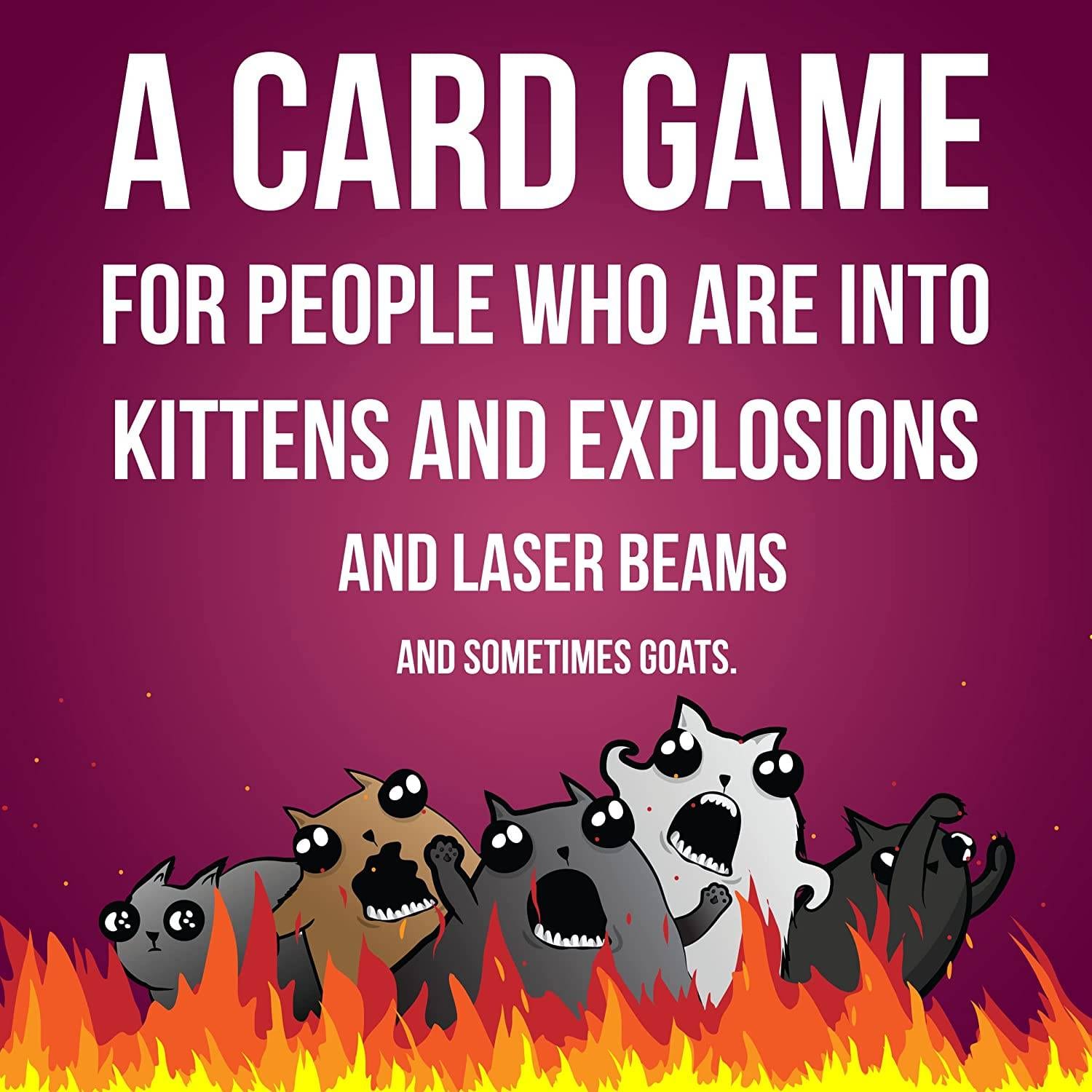 Exploding Kittens Party - A Russian Roulette Card Game, Easy Family-Friendly Party Games - Card Games for Adults, Teens & Kids - 2-10 Players