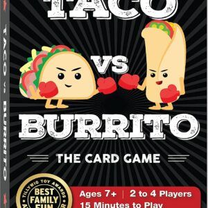 Taco vs Burrito - The Strategic Family Friendly Card Game Created by a 7 Year Old - Perfect for Boys, Girls, Kids, Families & Adults