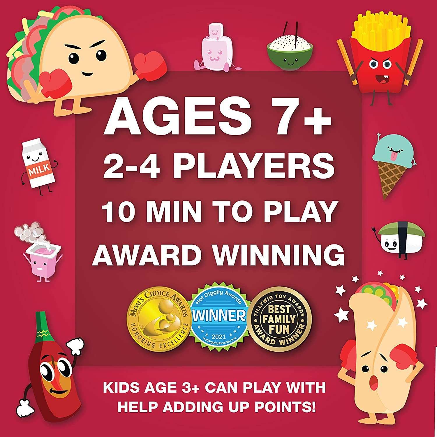 Taco vs Burrito - The Strategic Family Friendly Card Game Created by a 7 Year Old - Perfect for Boys, Girls, Kids, Families & Adults