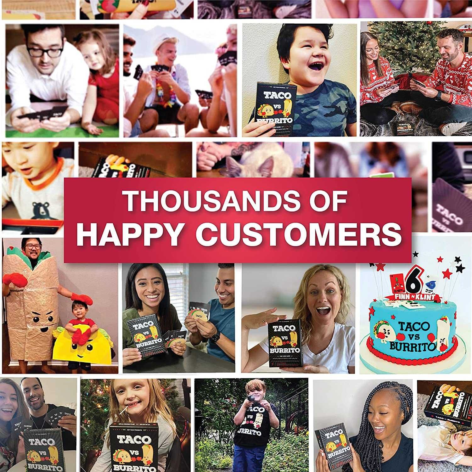 Taco vs Burrito - The Strategic Family Friendly Card Game Created by a 7 Year Old - Perfect for Boys, Girls, Kids, Families & Adults