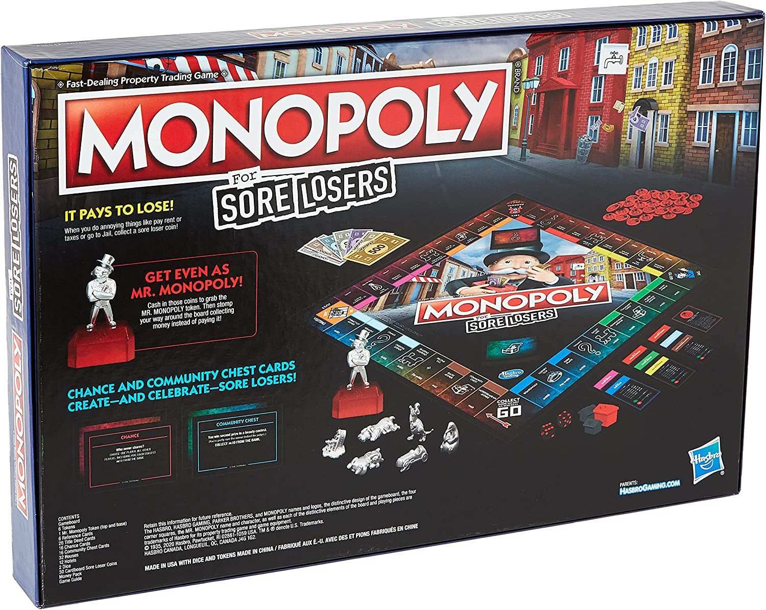 Hasbro Gaming Monopoly for Sore Losers Board Game for Ages 8 and Up, The Game Where it Pays to Lose