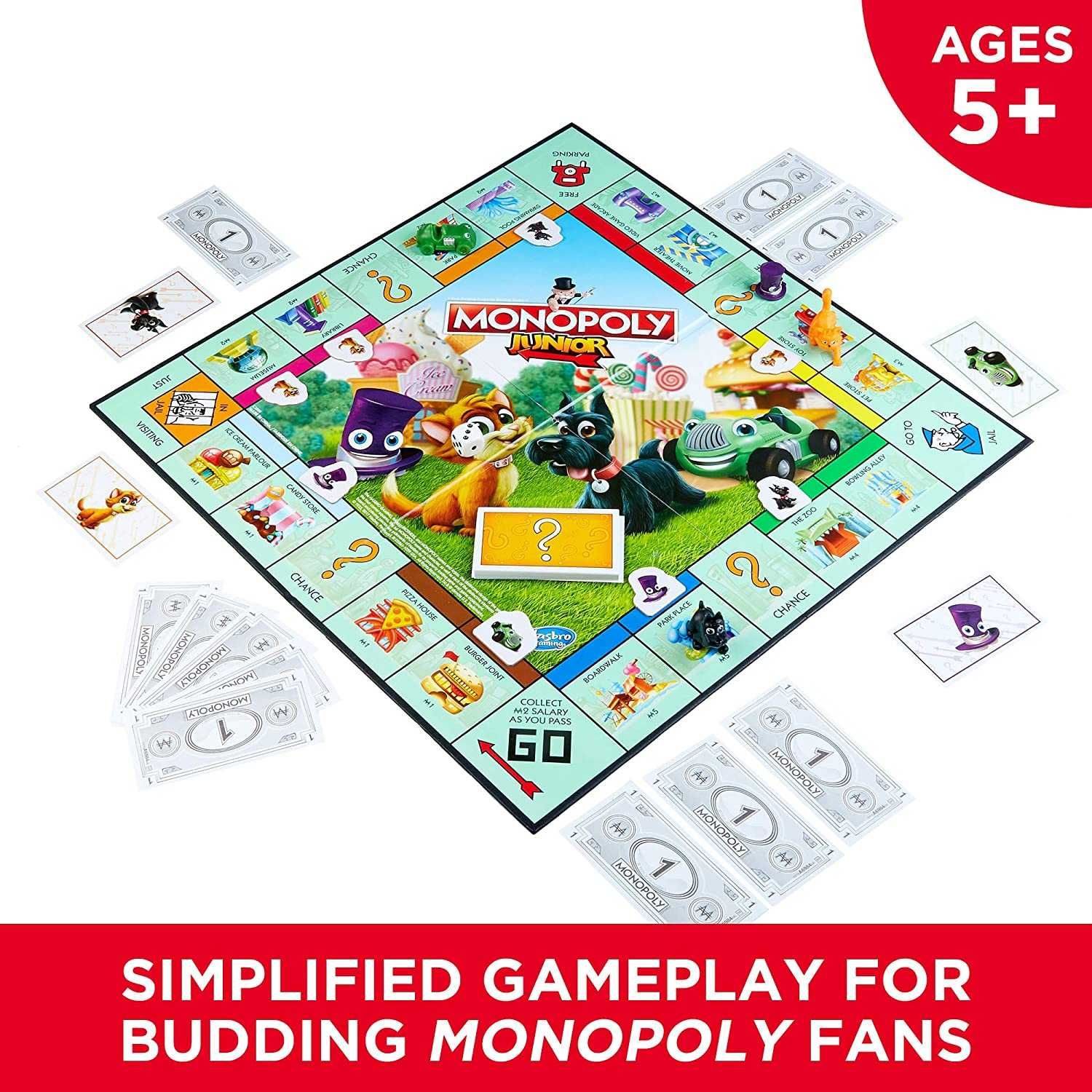 Monopoly Junior Board Game, Ages 5 and up