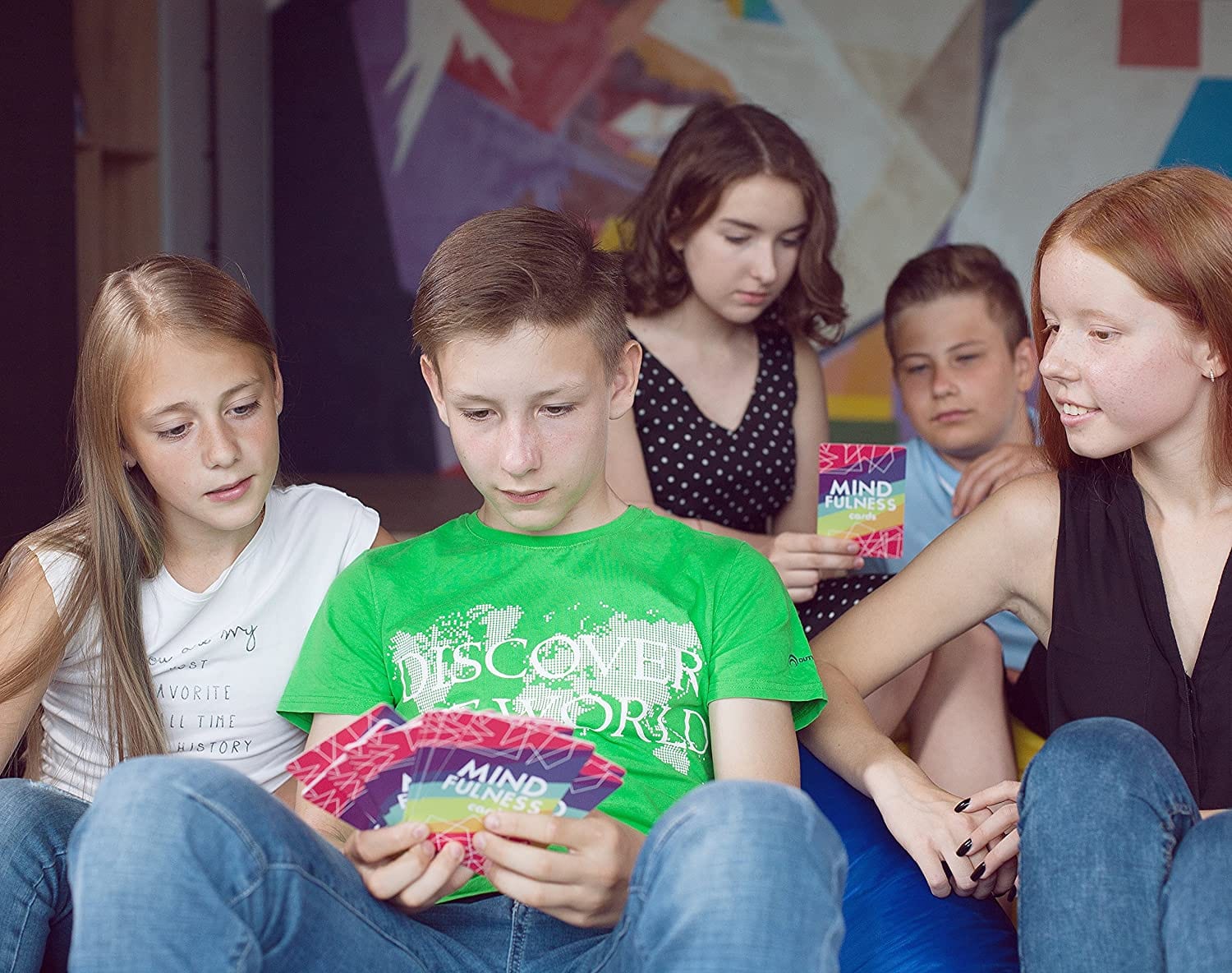 Mindfulness Therapy Games: Social Skills Game That Teaches Mindfulness for Kids, Teens and Adults Effective for Self Care, Communication Skills 40 Cards for Play Therapy