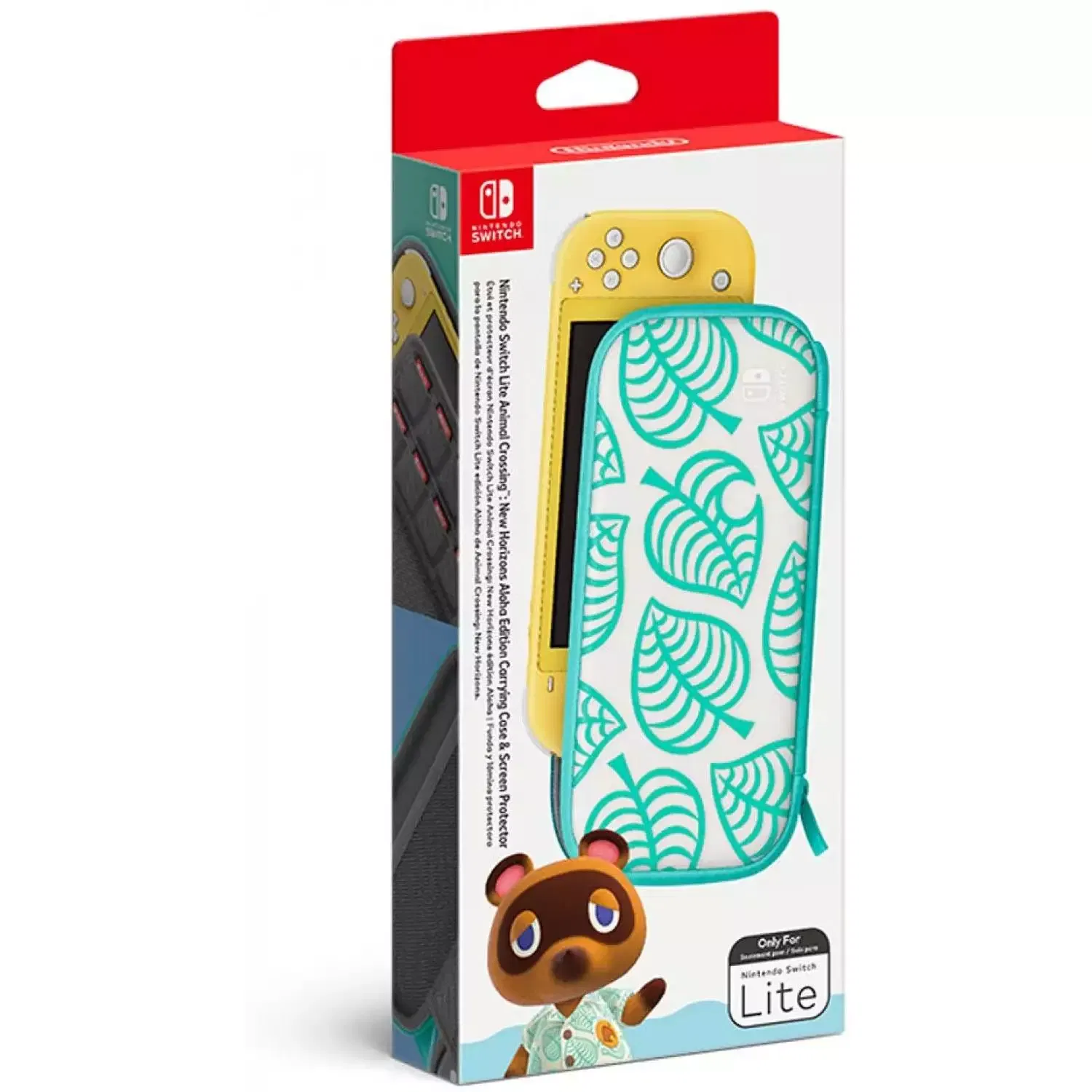 Animal Crossing: New Horizons Aloha Edition Carrying Case & Screen Protector - Nintendo Switch Lite