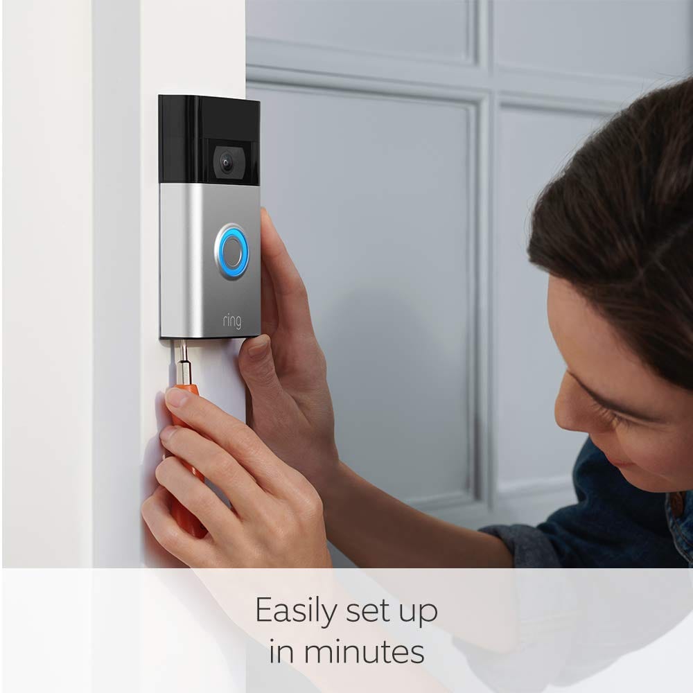 Ring HD Video Doorbell (2nd Gen) | Wireless Security Camera, battery-powered, Wifi, easy installation - Works with Alexa