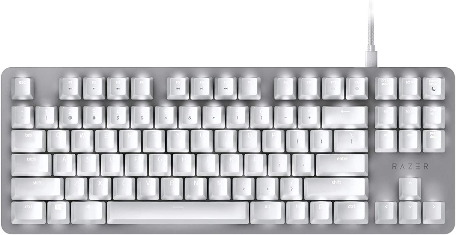 Razer BlackWidow Lite Mechanical Tenkeyless Keyboard - Mercury White