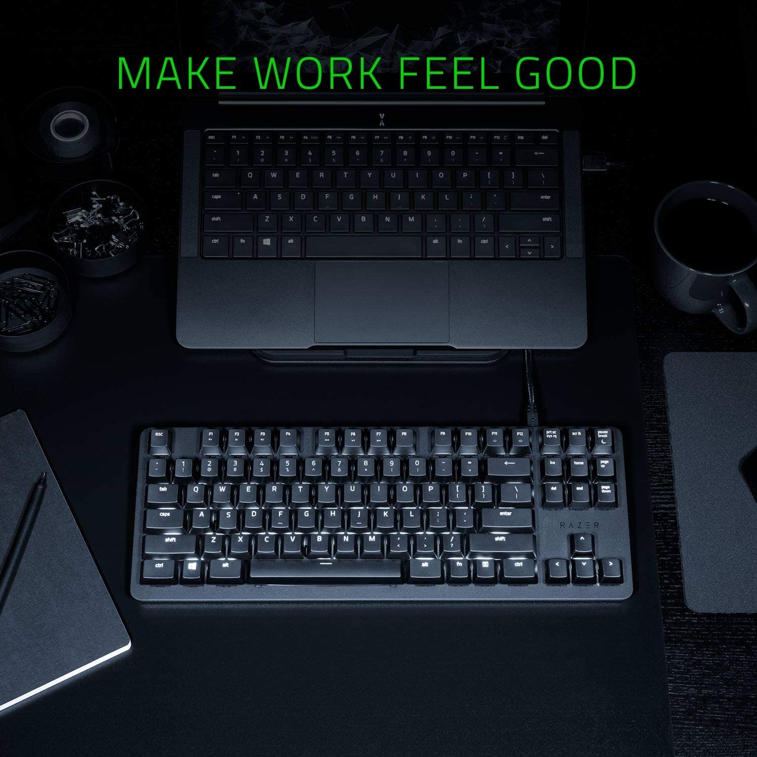 Razer BlackWidow Lite Mechanical Tenkeyless Keyboard - Mercury White