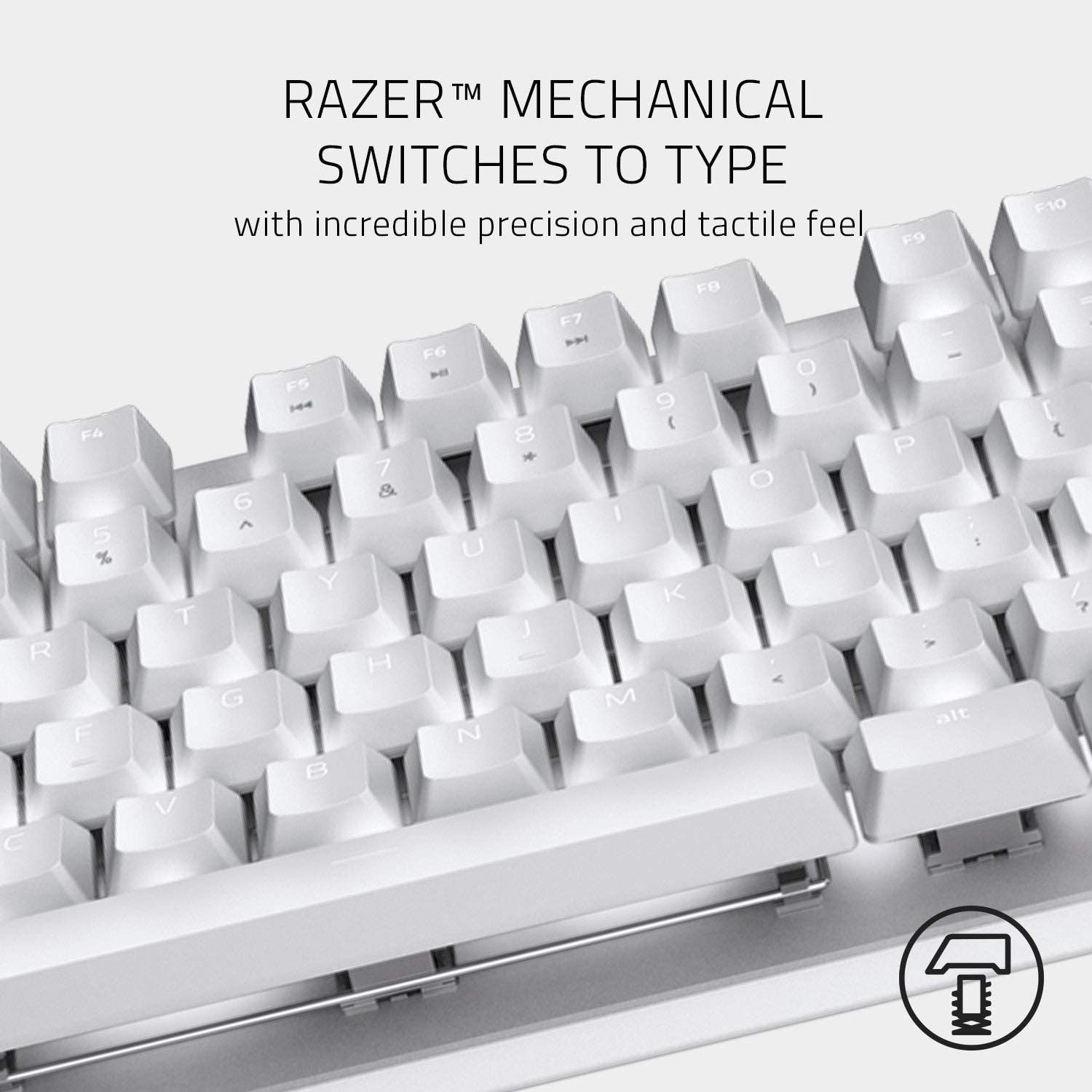 Razer BlackWidow Lite Mechanical Tenkeyless Keyboard - Mercury White
