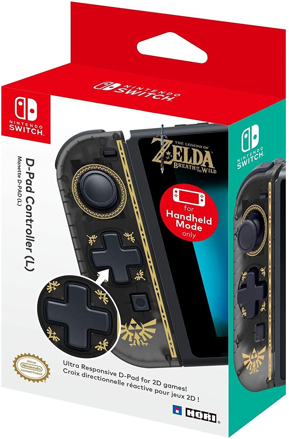 Hori Nintendo Switch D-Pad Controller (Left L) - Officially Licensed By Nintendo - Nintendo Switch