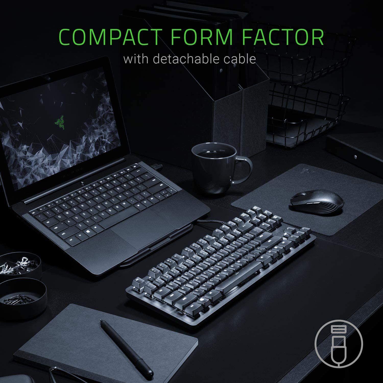 Razer BlackWidow Lite Mechanical Tenkeyless Keyboard - Mercury White