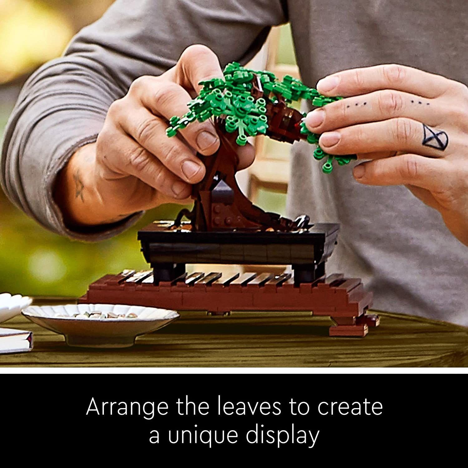 LEGO Icons Bonsai Tree 10281 Building Set for Adults, Plants Home Décor, DIY Projects, Creative Activity Birthday for him or her, Botanical Collection