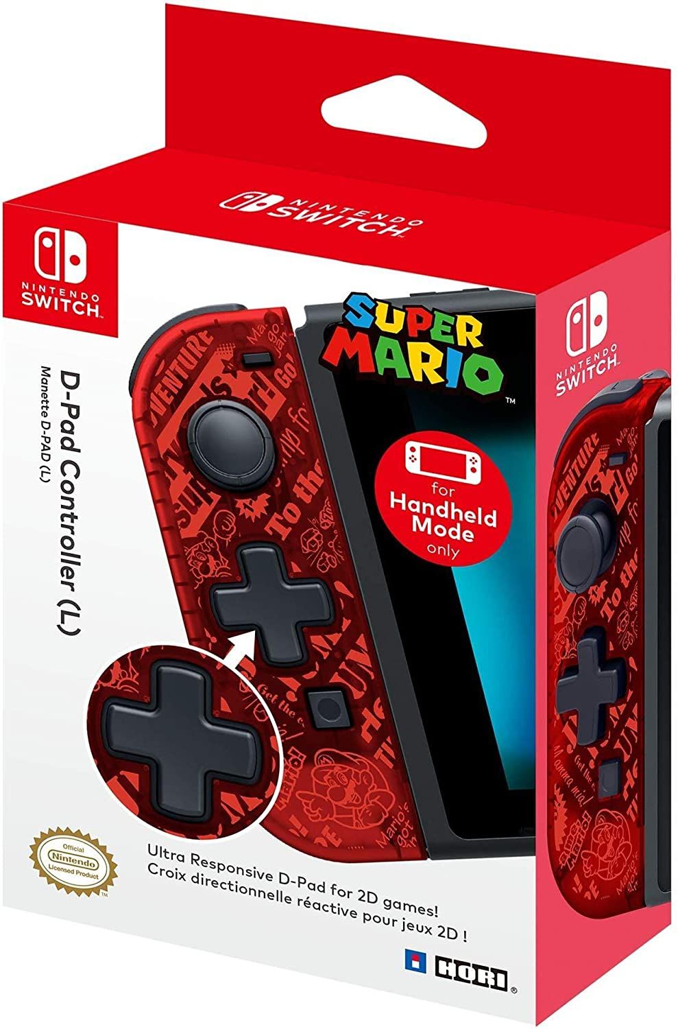 Hori Nintendo Switch D-Pad Controller (Left L) - Officially Licensed By Nintendo - Nintendo Switch
