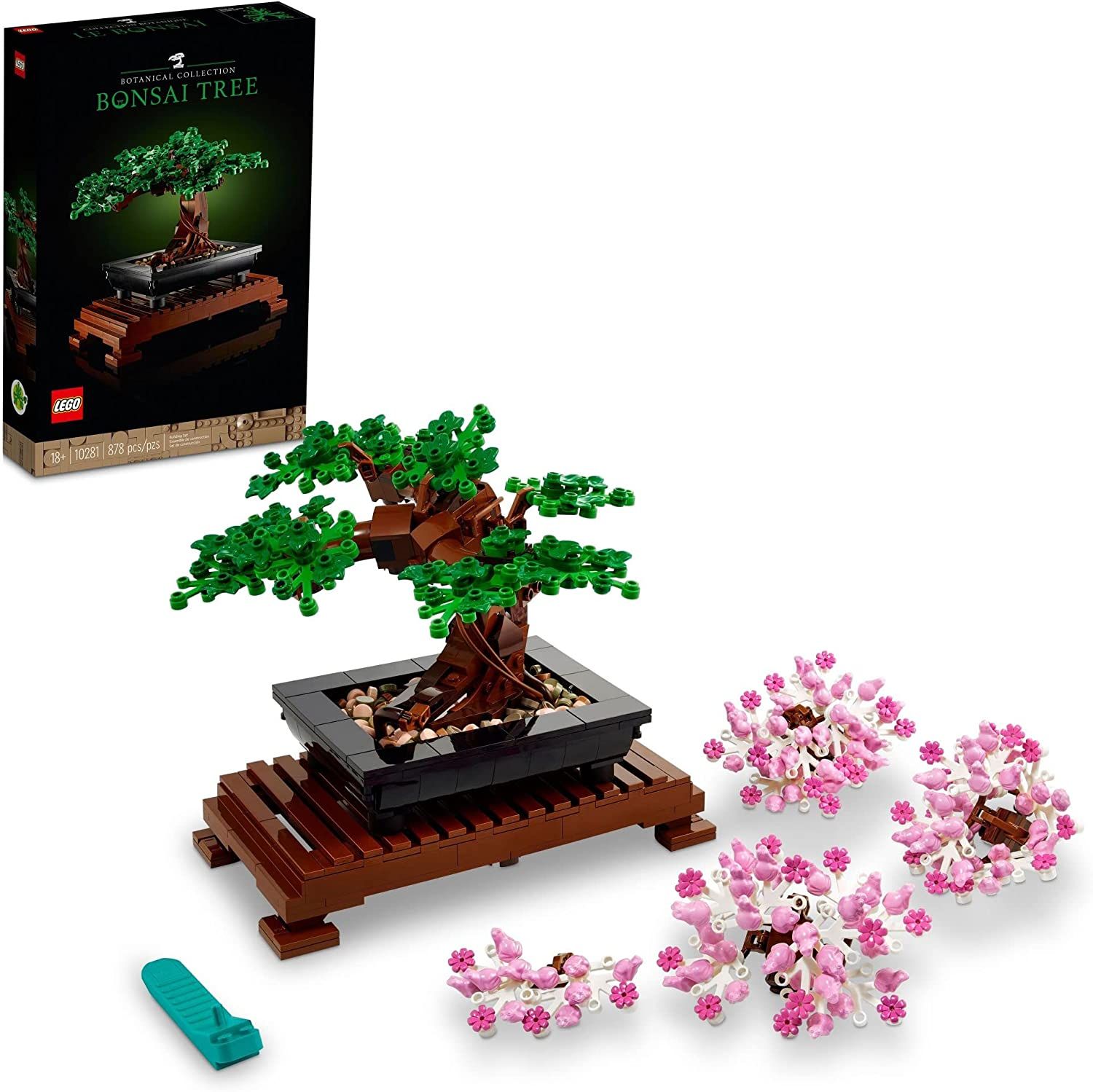 LEGO Icons Bonsai Tree 10281 Building Set for Adults, Plants Home Décor, DIY Projects, Creative Activity Birthday for him or her, Botanical Collection