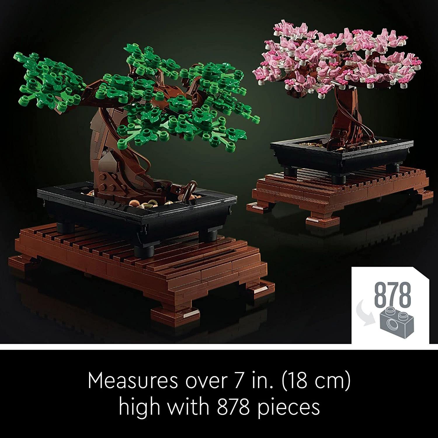 LEGO Icons Bonsai Tree 10281 Building Set for Adults, Plants Home Décor, DIY Projects, Creative Activity Birthday for him or her, Botanical Collection