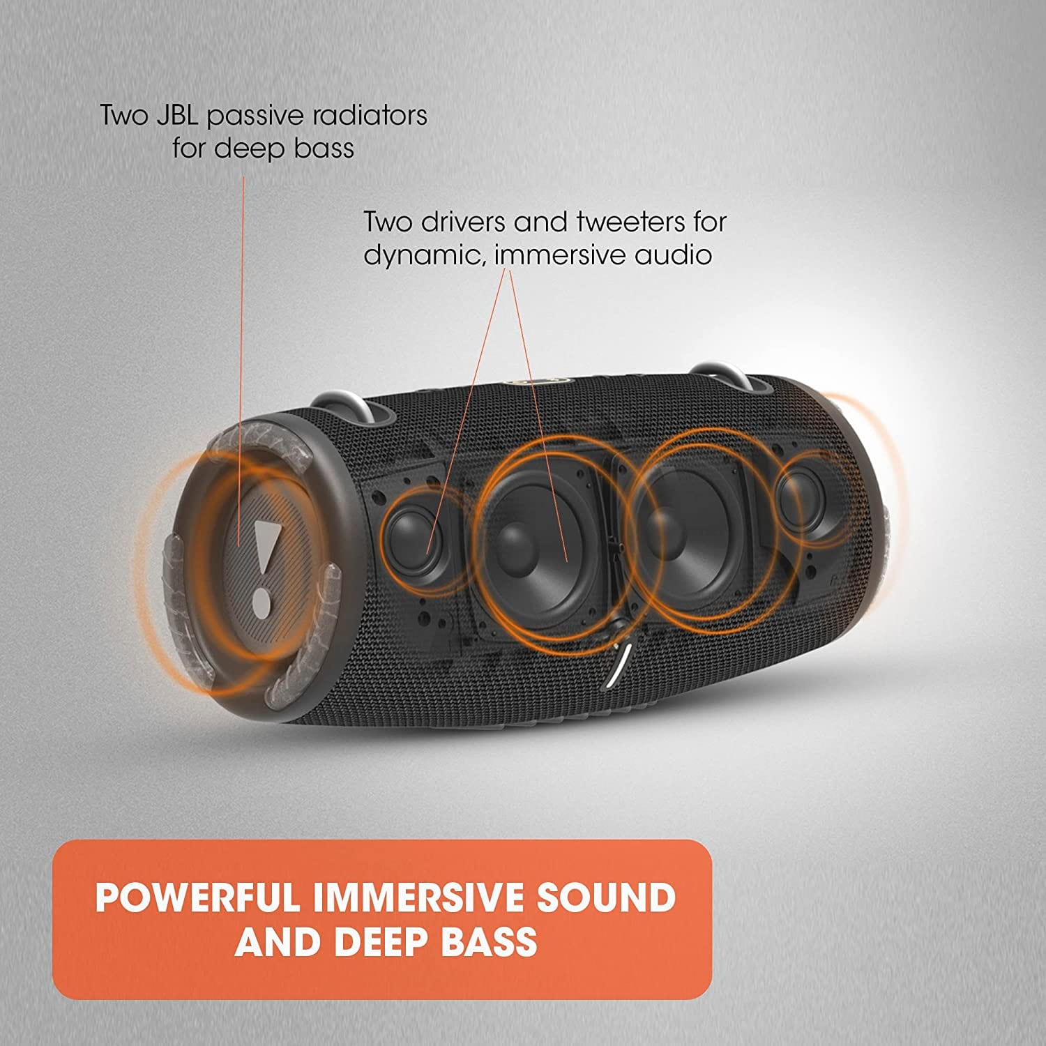 JBL Xtreme 3 - Portable Bluetooth Speaker, IP67 Waterproof, 15 Hours Playtime,Powerbank,PartyBoost Multi-speaker Pairing