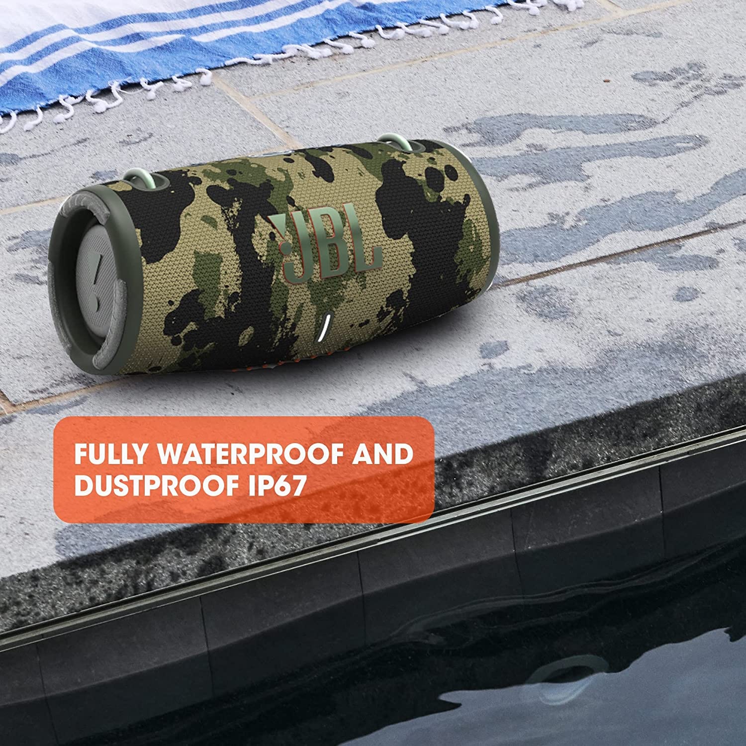 JBL Xtreme 3 - Portable Bluetooth Speaker, IP67 Waterproof, 15 Hours Playtime,Powerbank,PartyBoost Multi-speaker Pairing