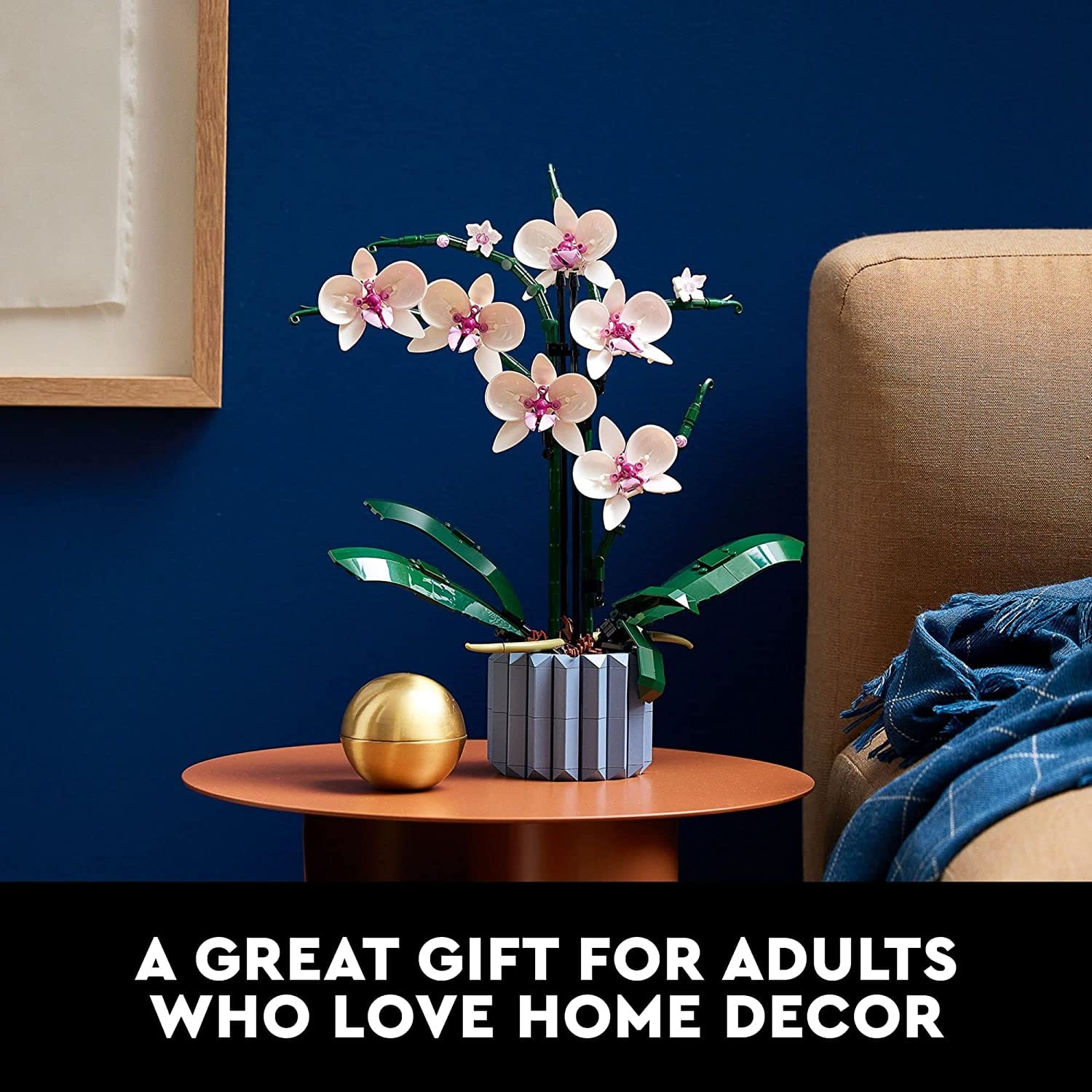 LEGO Icons Orchid 10311 Artificial Plant Building Set with Flowers, Home Décor Accessory for Adults, Botanical Collection, Idea, for Her and Him