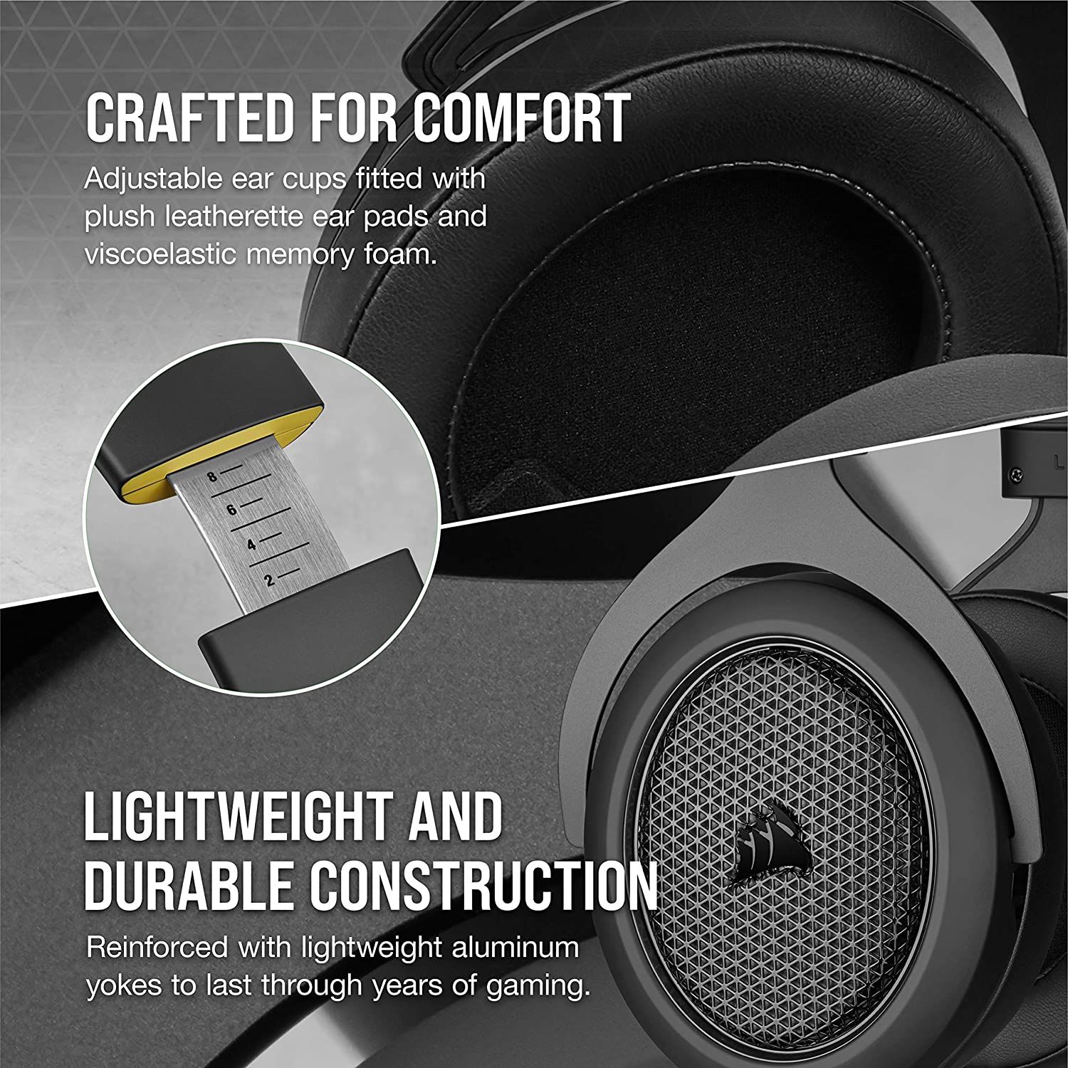 Corsair HS70 BLUETOOTH Wired Gaming Headset with Bluetooth (Wired Compatibility with Xbox/PlayStation and Wireless Bluetooth with PC/Switch/iOS/Android, Up to 30 Hours of Battery Life) Carbon