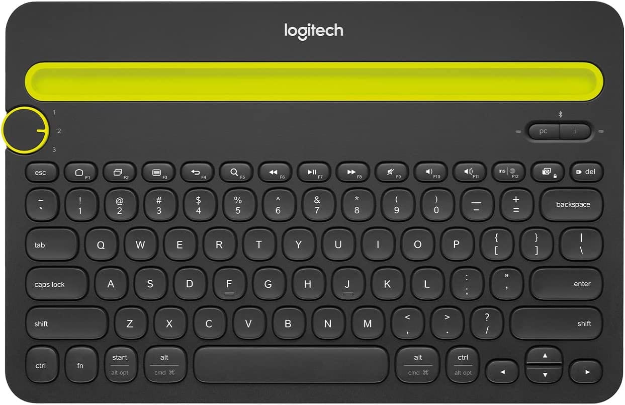 Logitech K480 Wireless Multi-Device Bluetooth Keyboard Compatible with PC, Mac, iPad, Laptop, Smartphone, Tablet