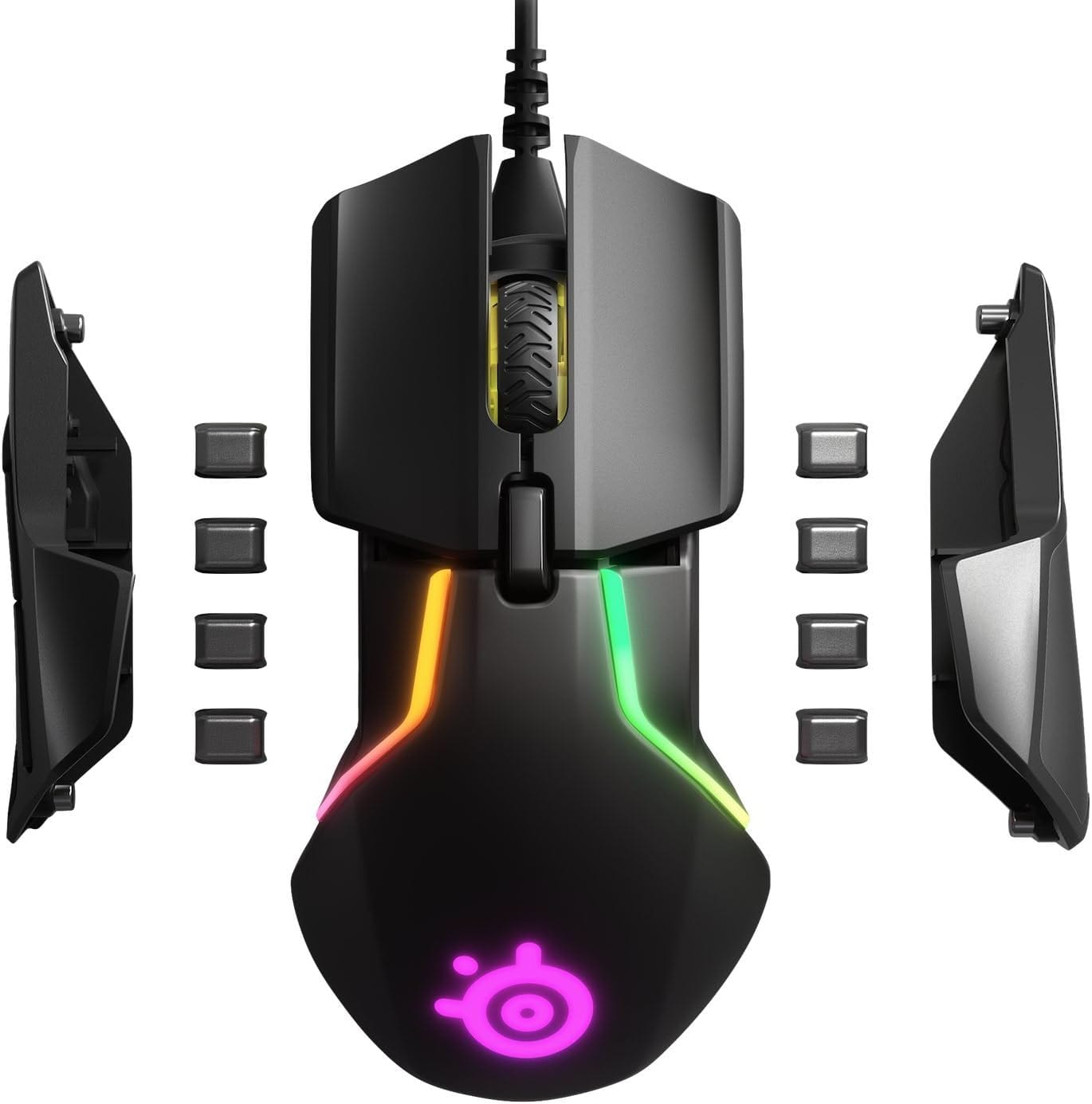 SteelSeries Rival 600 Gaming Mouse - 12,000 CPI TrueMove3Plus Dual Optical Sensor - 0.5 Lift-off Distance - Weight System - RGB Lighting,black