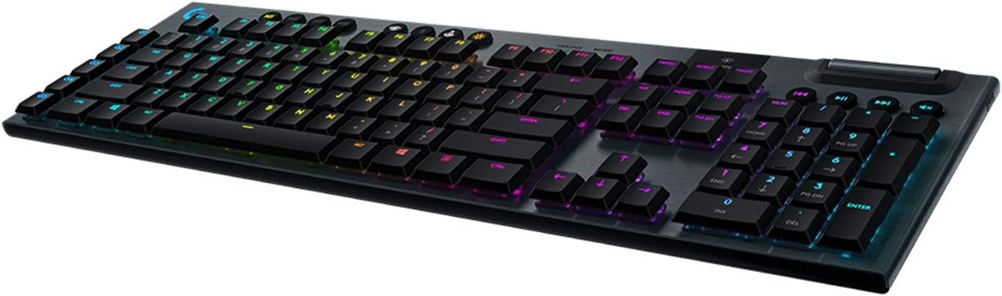 Logitech G915 LIGHTSPEED RGB Mechanical Gaming Keyboard, Low Profile GL, LIGHTSYNC RGB, Advanced LIGHTSPEED Wireless and Bluetooth Support