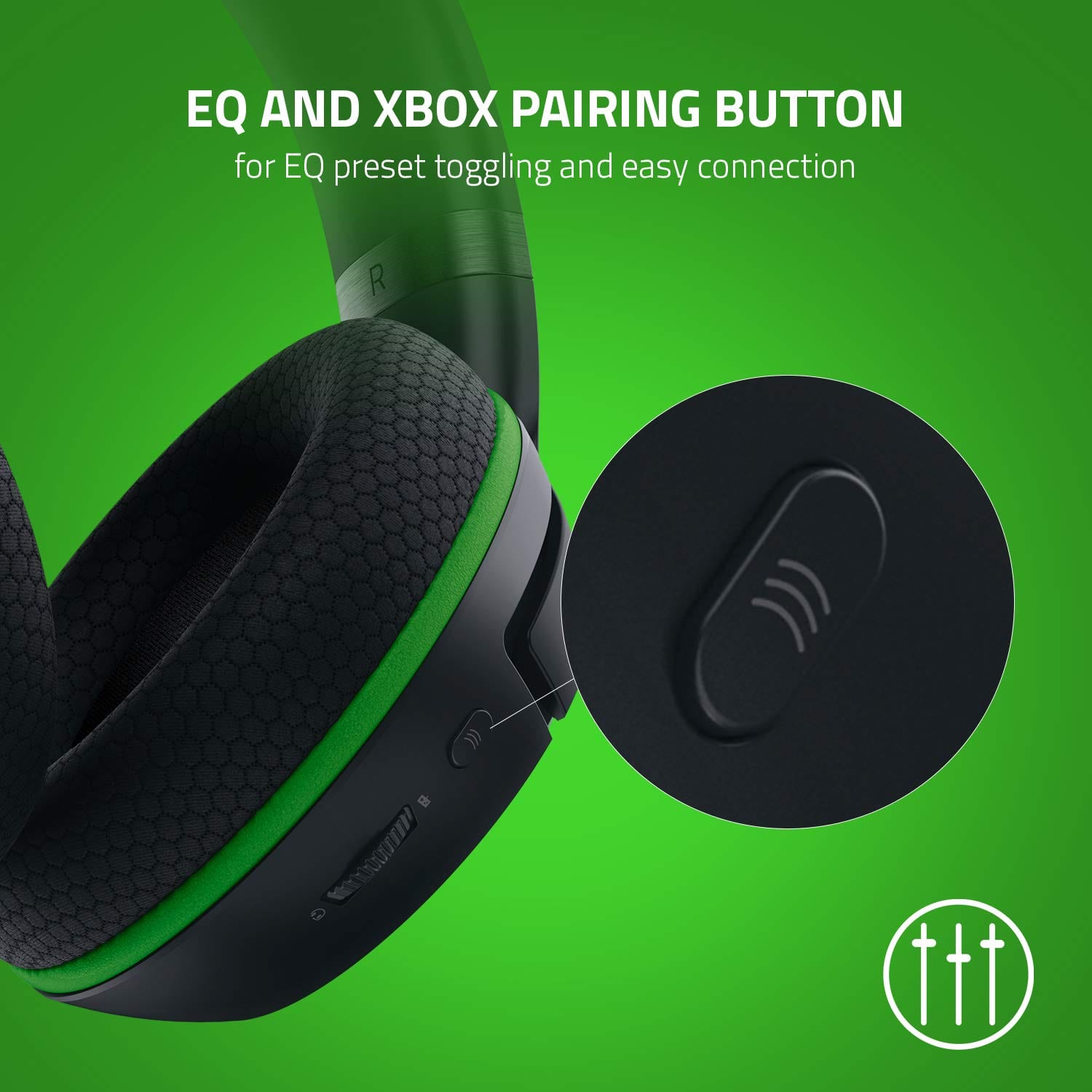 Razer Kaira Wireless Gaming Headset for Xbox Series X|S, Xbox One: Triforce Titanium 50mm Drivers - Cardioid Mic - Breathable Memory Foam Ear Cushions - EQ Pairing Button - Windows Sonic