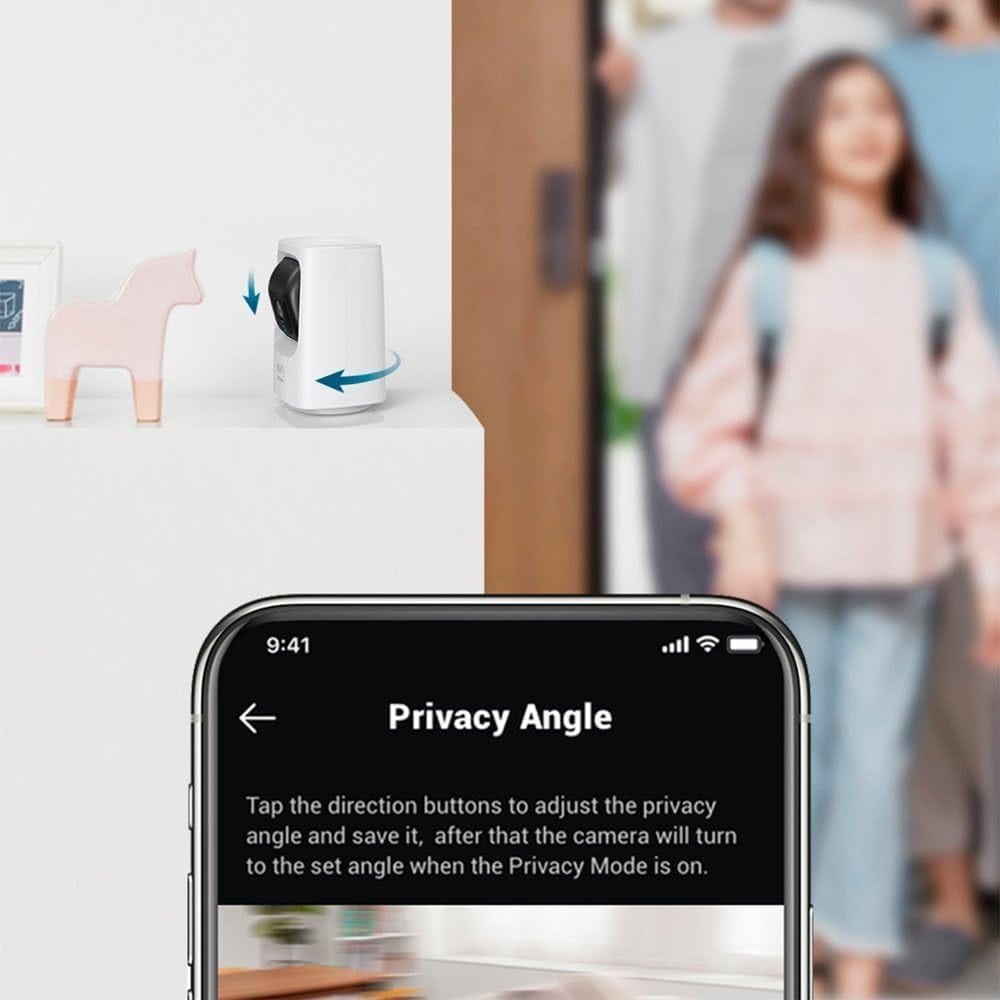 eufy Wi-Fi Pan and Tilt Mini Indoor Security Camera - White