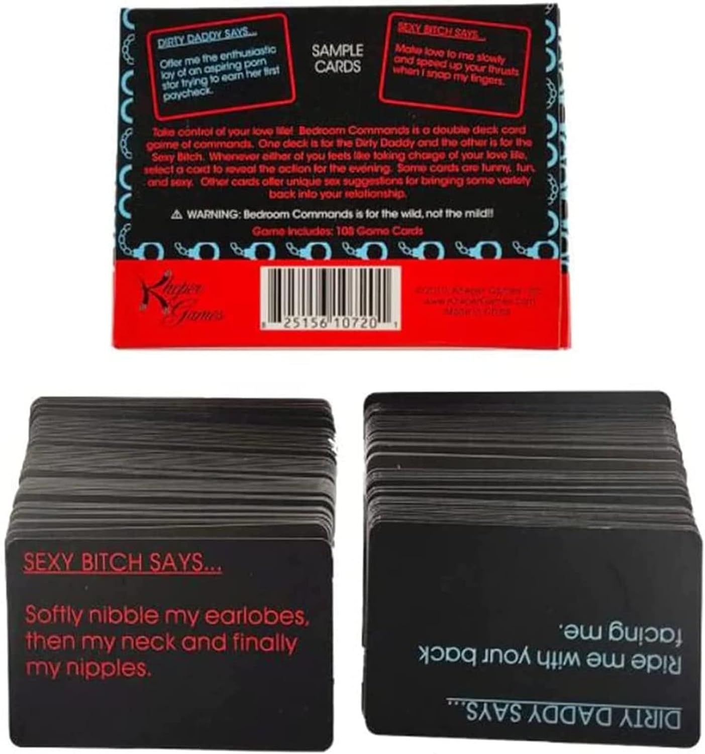 Bedroom Commands - Adult Card Game Risque Fun 108 Cards Hen Party