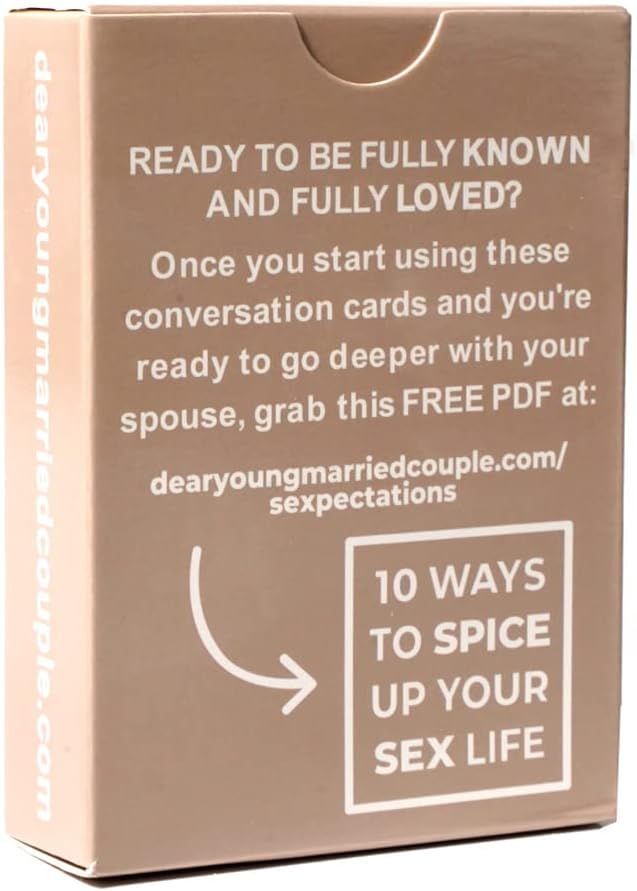 SEXPECTATIONS Card Deck Conversation Starters for Couples 52 Questions on Intimacy Fun Marriage Road Trip Card Game Wedding Gift