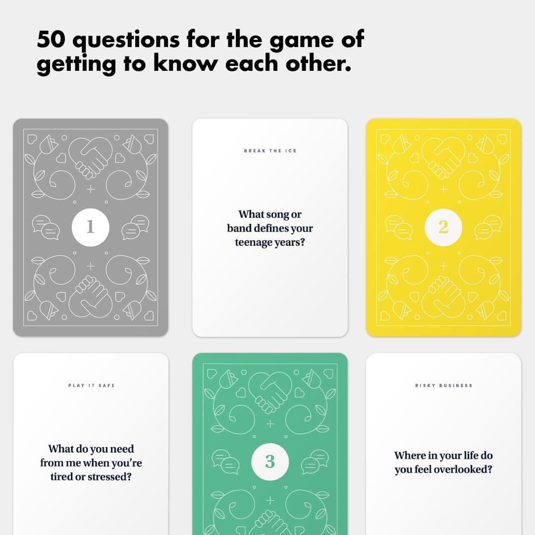 Date Deck — Exciting, Engaging, and Though-Provoking Conversation Prompts Perfect for Unlocking Connection, Companionship and Meaningful Discussion