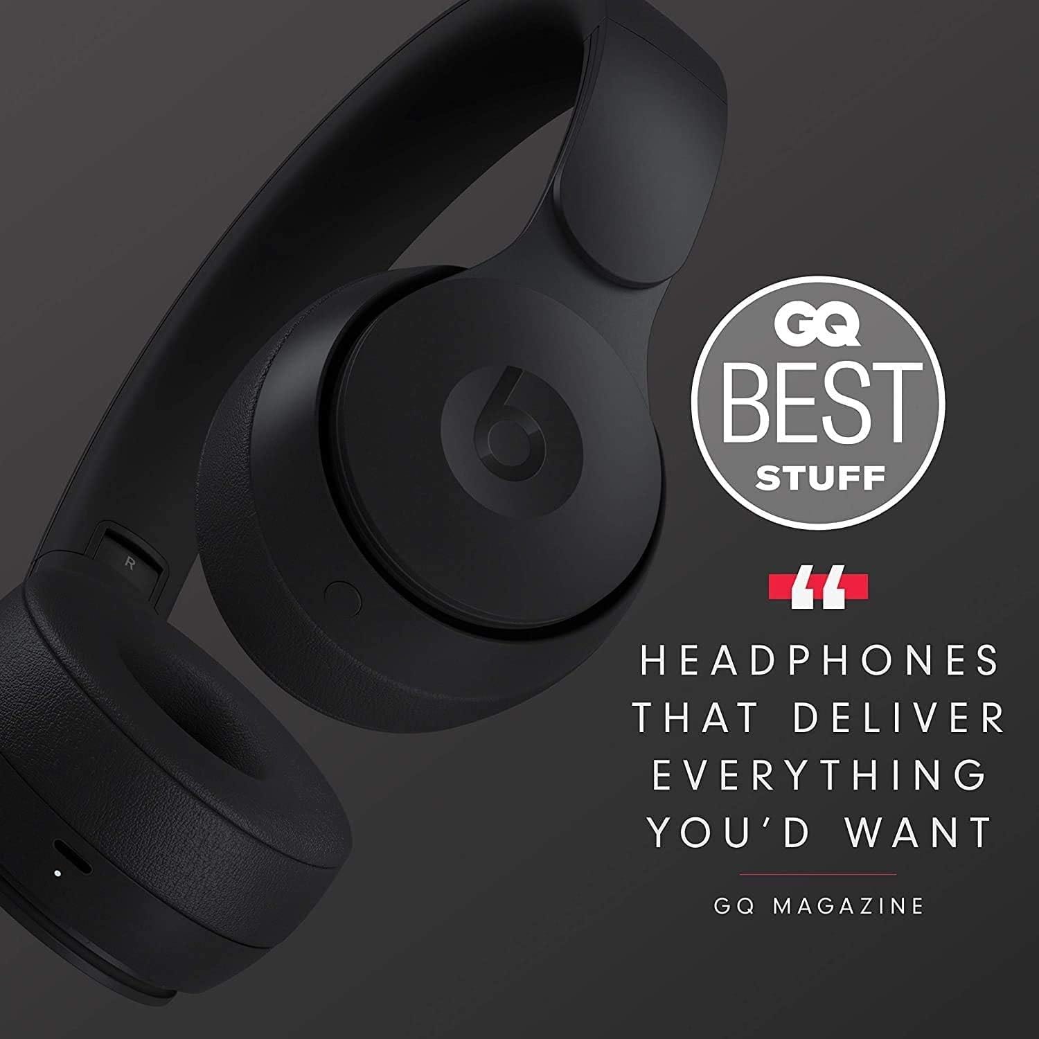 Beats Solo Pro Wireless Noise Cancelling On-Ear Headphones - Apple H1 Headphone Chip, Class 1 Bluetooth, 22 Hours of Listening Time, Built-in Microphone