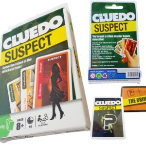 Cluedo Suspect Card Game with 86 Cards and Manual for Kids (Above 8 Years) and Adults | Multiplayer (3-4 Players) (Also known as Clue Suspect)