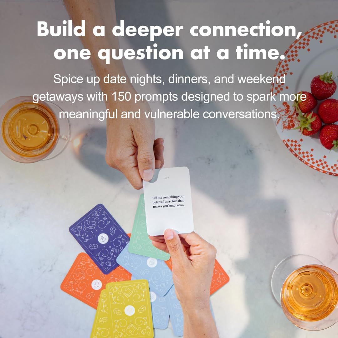 Intimacy Deck: 150 Relationship Building Conversation Starters, Meaningful Couples Game. Perfect for Card Games for Couples, Couples Card Games, and Questions for Couples.