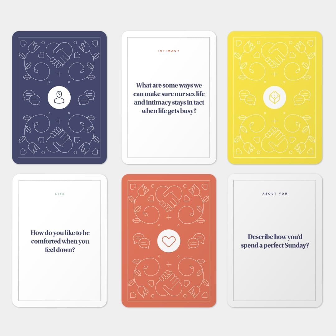 Intimacy Deck: 150 Relationship Building Conversation Starters, Meaningful Couples Game. Perfect for Card Games for Couples, Couples Card Games, and Questions for Couples.