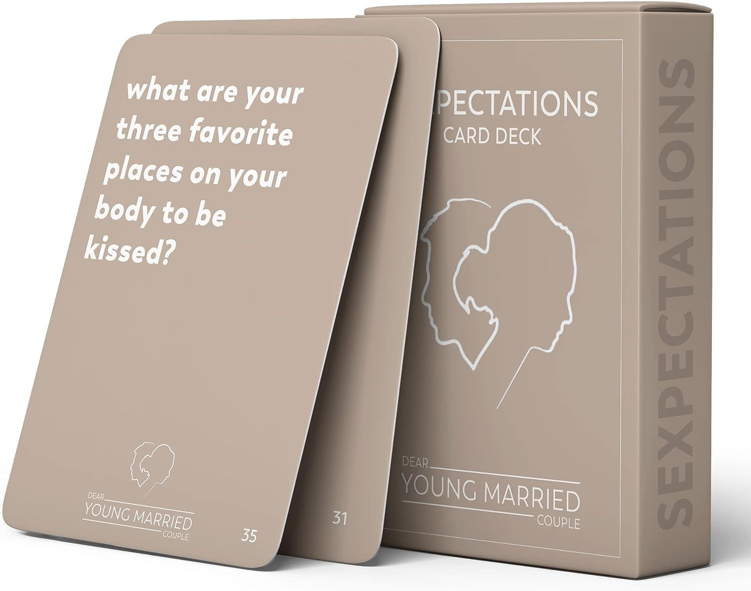 SEXPECTATIONS Card Deck Conversation Starters for Couples 52 Questions on Intimacy Fun Marriage Road Trip Card Game Wedding Gift