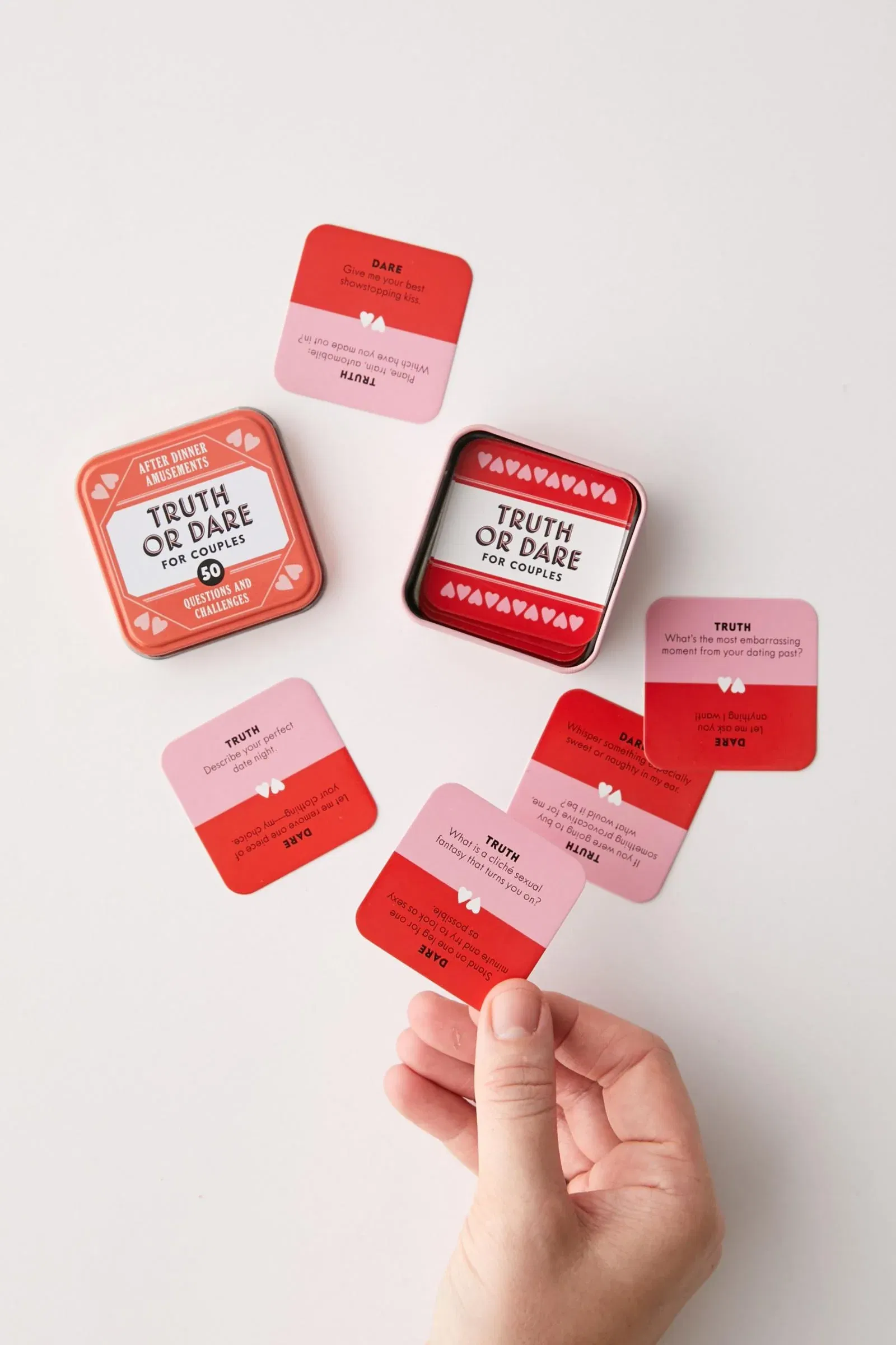 Truth or Dare for Couples: 50 Questions and Challenges (Sexy Date Night Card Game for Couples, Naughty Party Adult Game for Multiple Players)