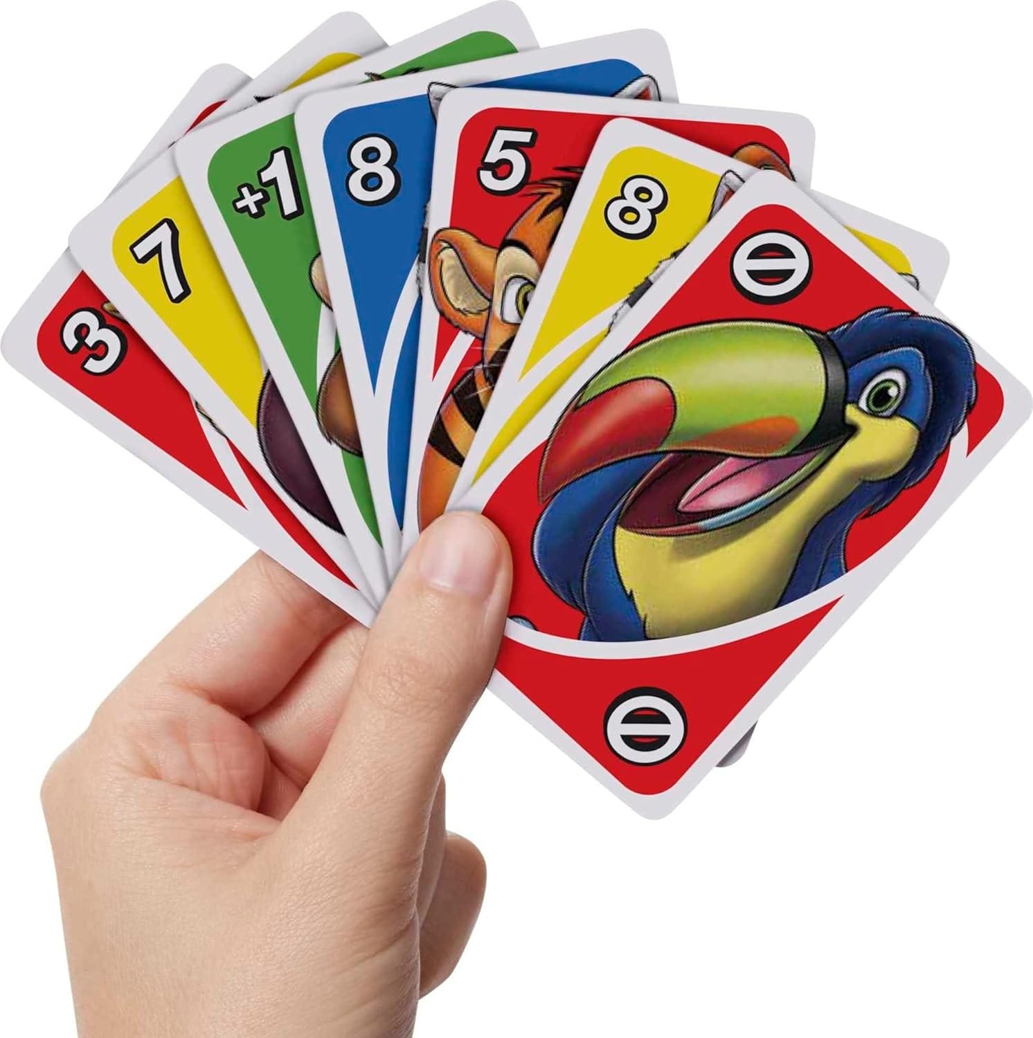UNO Junior Card Game for Kids with Simple Rules, Levels of Play and Animal Matching for 2-4 Players