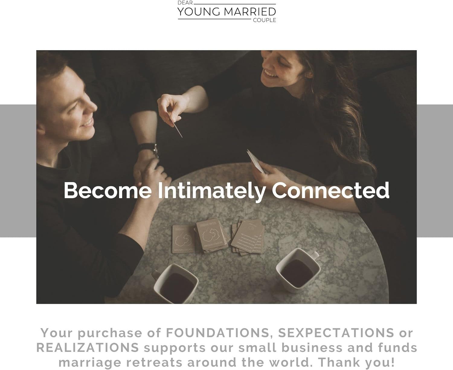 Foundations Card Deck Couples Game Conversation Starters - 52 Questions and Tips to Become Connected - Road Trip - Get to Know Each Other