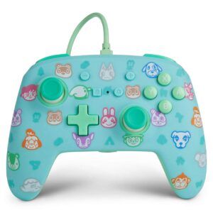 PowerA Enhanced Wired Controller for Nintendo Switch - Animal Crossing, Gamepad, Wired Video Game Controller