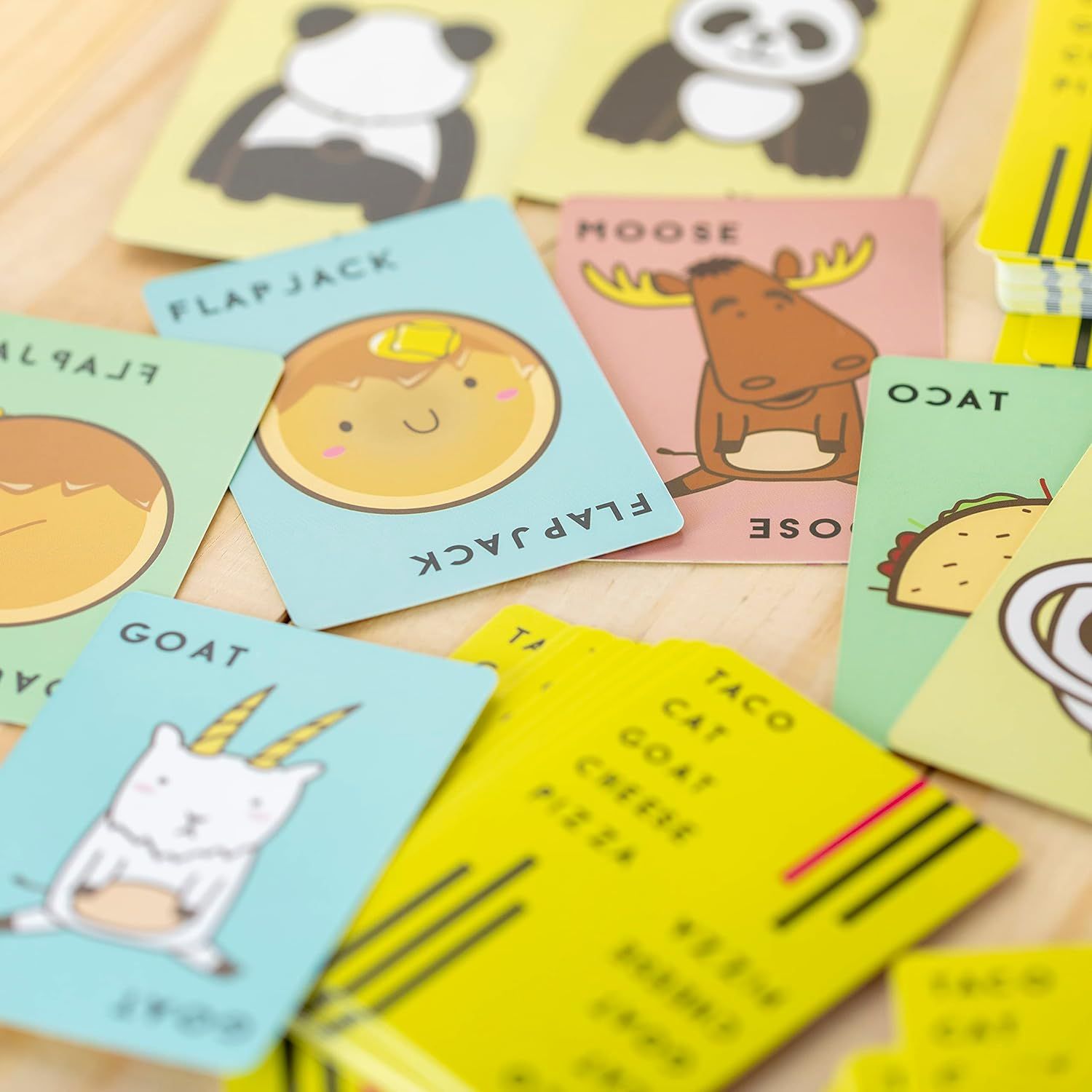 Taco Cat Goat Cheese Pizza On The Flip Side - Fun Multiplayer Card Game