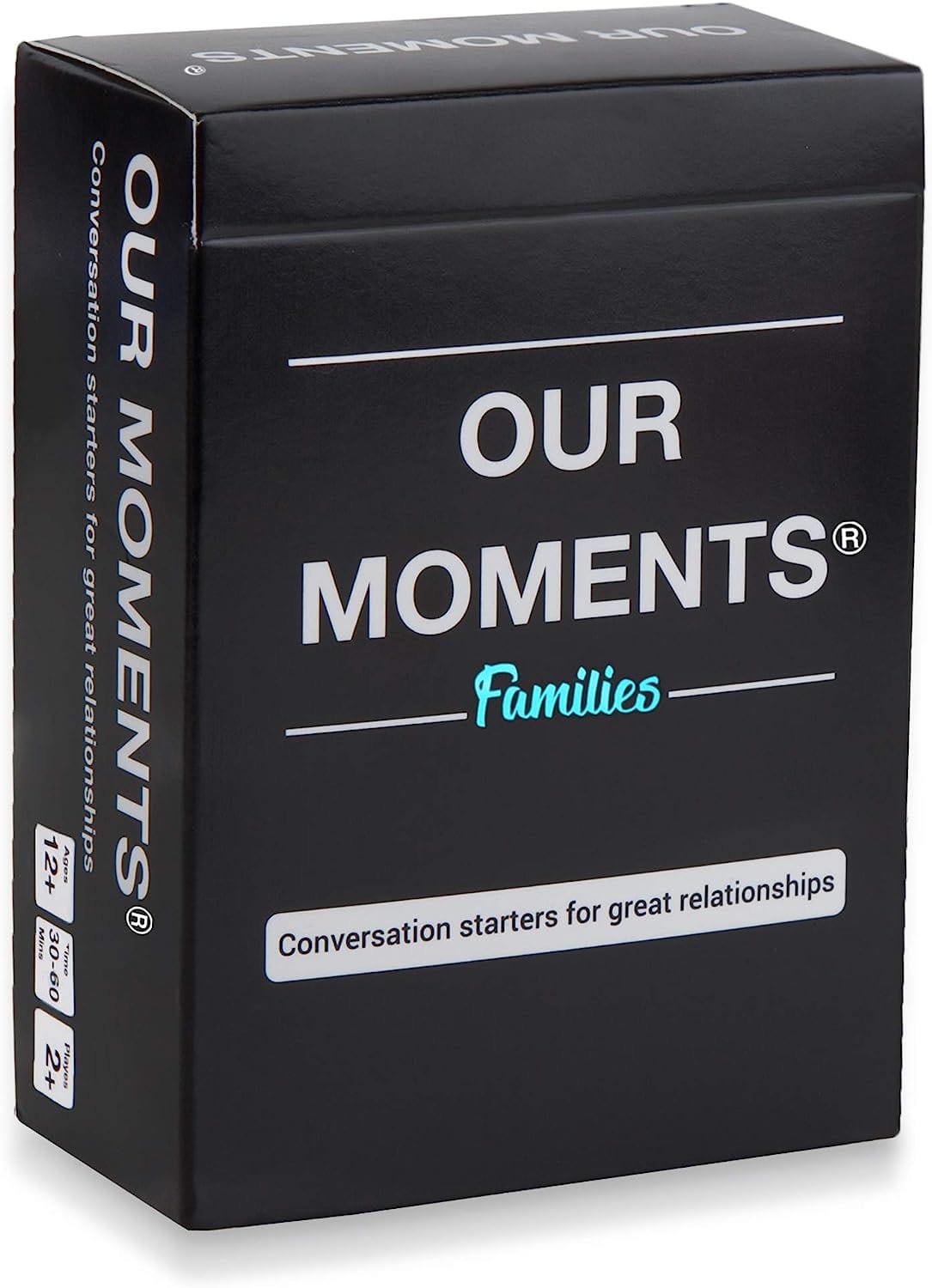 OUR MOMENTS Families: 100 Conversation Starter Cards for Families and Kids - Relationship Building - Car Travel, Road Trip & Card Game for Better Family Bonding