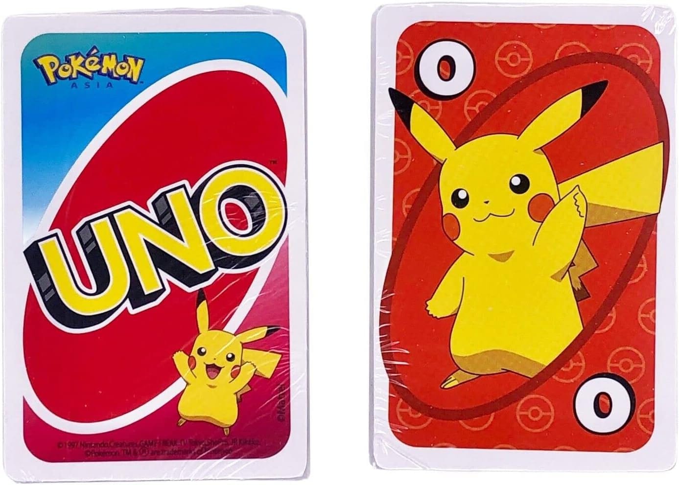 UNO Pikachu Card Game Animated Character Themed Collector Deck 112 Cards with Character Images, Gift for Kids Ages 7 Years Old & Up