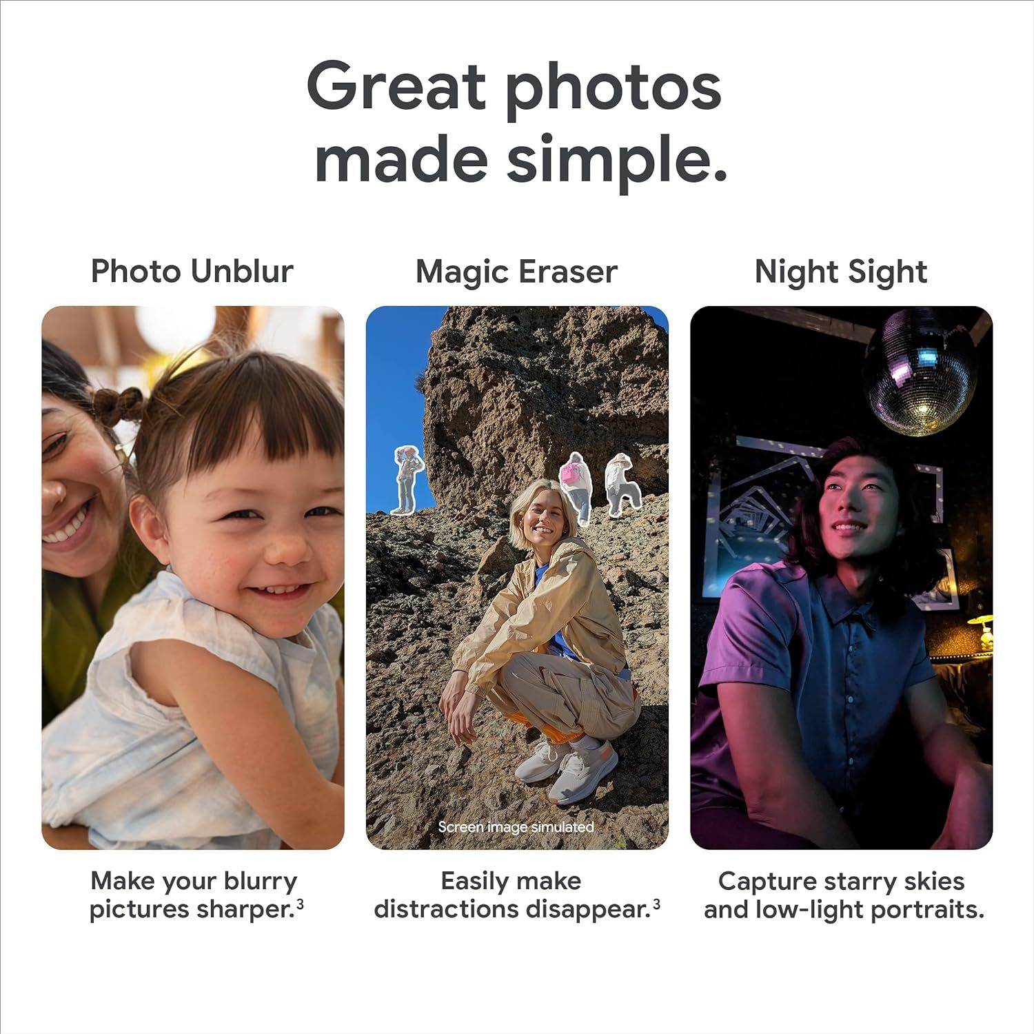 Google Pixel 7a - Unlocked Android Cell Phone - Smartphone with Wide Angle Lens and 24-Hour Battery - 128 GB