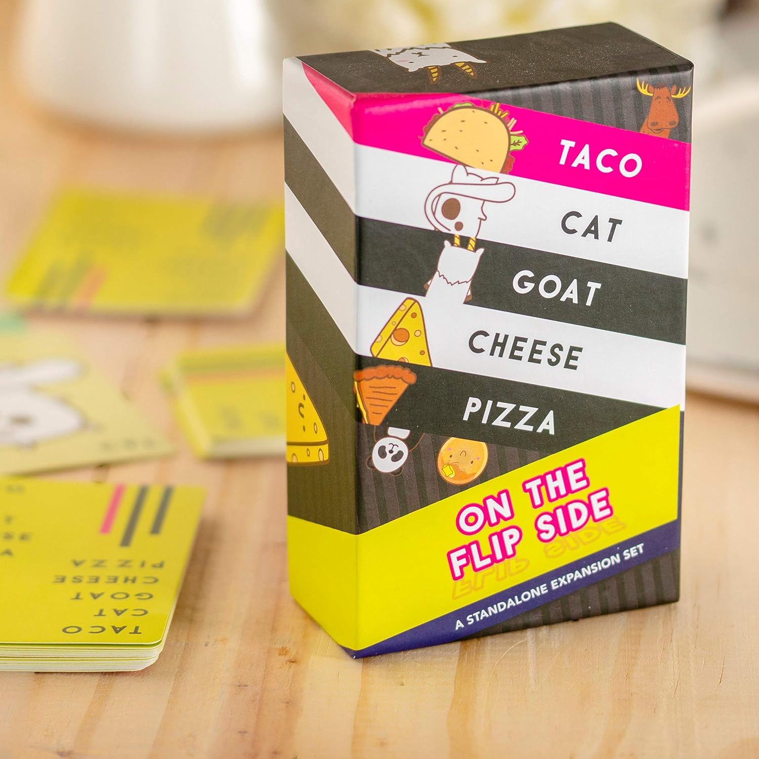 Taco Cat Goat Cheese Pizza On The Flip Side - Fun Multiplayer Card Game