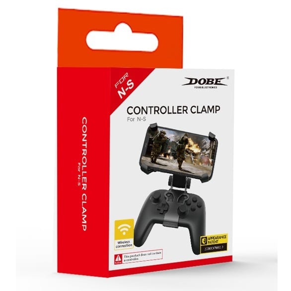 (SG)DOBE- Nintendo Switch pro Handle Clip Bracket - Easy to Hold-Adjustable Angle Supports OLED/Lite/Gen1/2(TNS-19266)