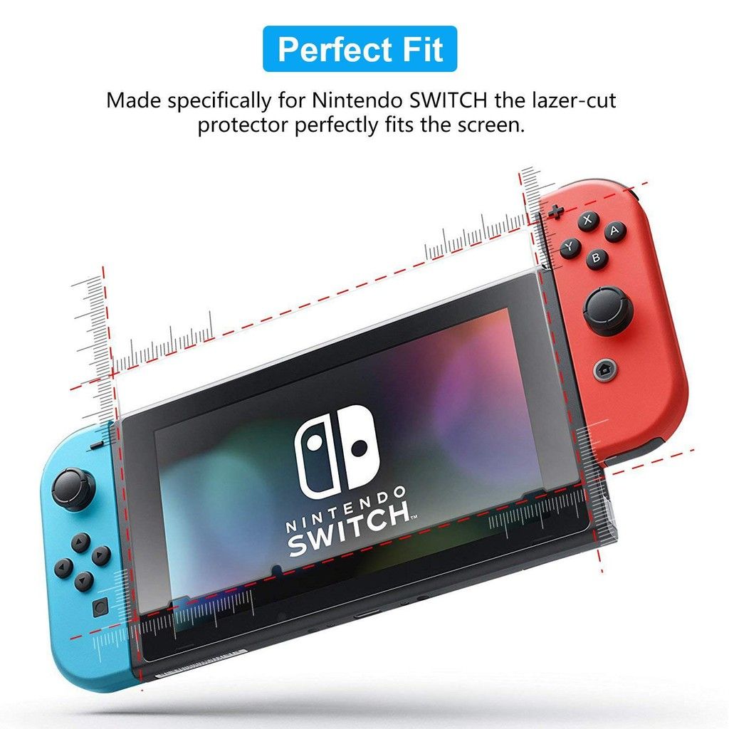Dobe Nintendo Switch Anti-fingerprint Protective Tempered Glass Film- OLED, Switch Lite & Nintendo Switch Gen 2&1