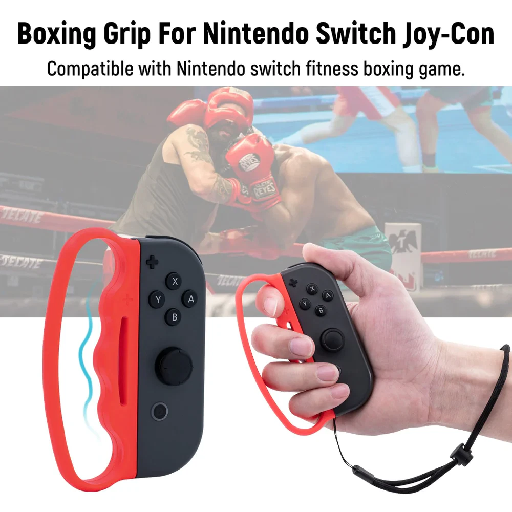 Nintnedo Switch Boxing Joycon Grip Holder - Boxing/Exercise Strap &grip for Nintendo OLED & Nintendo Gen 2/1 Joy-con
