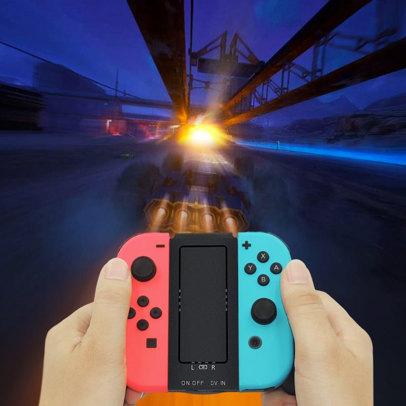Nintendo Switch Joycon Controller Charging Grip Charger For Switch Joy-Con with 2000MAH Battery backup